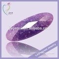 Graceful Lavender Oval Shape Ice Cubic Zirconia Stone Bead Wholesale